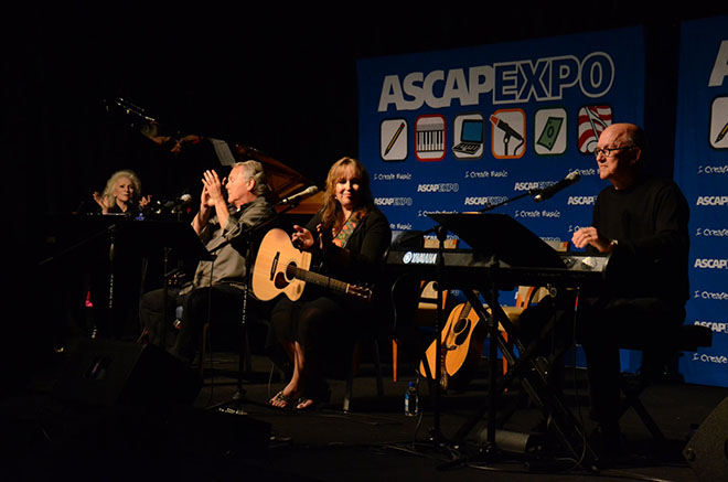 Judy Collins, John Lind, Gretchen Peters and Randy Goodrum perform at the “I Create Music” Center Stage 